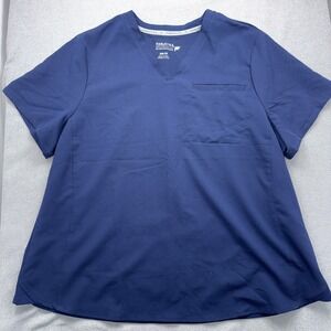 Fabletics Scrub Top Women's Navy Size 2XL
